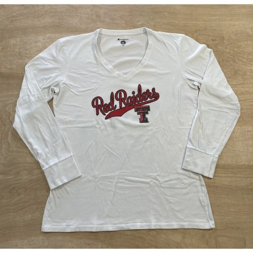 Champion Texas Tech Red Raiders Long Sleeve‎ Shirt Women's Size XXL